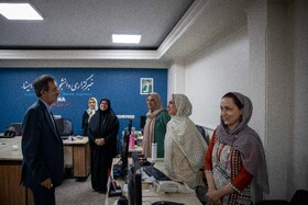 حضور علی منتظری، رئیس جهاددانشگاهی در ایسنا به مناسبت روز خبرنگار