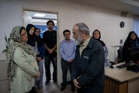 حضور علی منتظری، رئیس جهاددانشگاهی در ایسنا به مناسبت روز خبرنگار