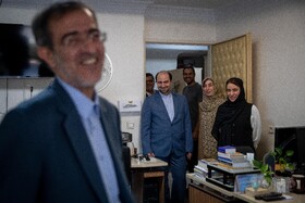 حضور علی منتظری، رئیس جهاددانشگاهی در ایسنا به مناسبت روز خبرنگار