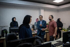 حضور علی منتظری، رئیس جهاددانشگاهی در ایسنا به مناسبت روز خبرنگار
