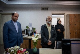 حضور علی منتظری، رئیس جهاددانشگاهی در ایسنا به مناسبت روز خبرنگار