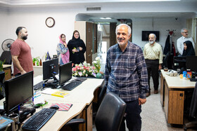 حضور احمد مسجد جامعی در ایسنا به مناسبت روز خبرنگار