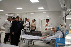 بازدید محمدرضا حیدری معاون مدیر کل امور پشتیبانی و رفاهی وزارت بهداشت و ولید کوتی رئیس اداره خدمات عمومی وزارت‌ بهداشت از مرز خسروی