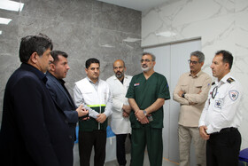 بازدید محمدرضا حیدری معاون مدیر کل امور پشتیبانی و رفاهی وزارت بهداشت و ولید کوتی رئیس اداره خدمات عمومی وزارت‌ بهداشت از مرز خسروی