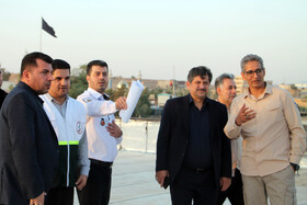 بازدید محمدرضا حیدری معاون مدیر کل امور پشتیبانی و رفاهی وزارت بهداشت و ولید کوتی رئیس اداره خدمات عمومی وزارت‌ بهداشت از مرز خسروی