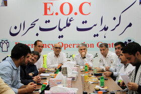 بازدید شبانه سیدسجاد رضوی معاون درمان وزارت بهداشت و جعفر میعاد فر رئیس اورژانس کشور از مرکز هدایت عملیات بحران در مرز خسروی