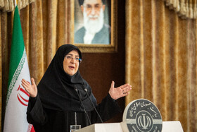 نشست خبری فاطمه مهاجرانی، سخنگوی دولت
