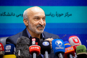 نشست خبری محمدحسین امید، رئیس دانشگاه تهران