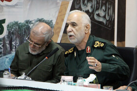 حضور سردار بهمن ریحانی فرمانده سپاه نبی اکرم استان کرمانشاه در نشست ستاد اربعین استان کرمانشاه در مرز خسروی