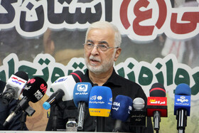 حضور سردار اسکندر مومنی وزیر کشور و محمدجعفر قائم پناه معاون اجرایی رئیس جمهور در نشست ستاد اربعین استان کرمانشاه در مرز خسروی