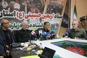 حضور سردار اسکندر مومنی وزیر کشور و محمدجعفر قائم پناه معاون اجرایی رئیس جمهور در نشست ستاد اربعین استان کرمانشاه در مرز خسروی