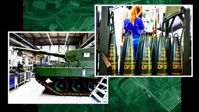 رشد ۳ برابری فعالیت‌های تاسیسات تسلیحات‌سازی در اروپا از زمان آغاز جنگ اوکراین