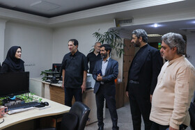بازدید سید مهدی طباطبایی، معاون ارتباطات و اطلاع‌رسانی دفتر رئیس جمهور از ایسنا