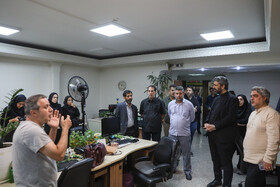 بازدید سید مهدی طباطبایی، معاون ارتباطات و اطلاع‌رسانی دفتر رئیس جمهور از ایسنا