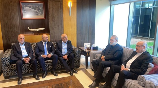 توییت سفارت ایران در بیروت درباره استقبال گرم لبنانی‌ها از لاریجانی