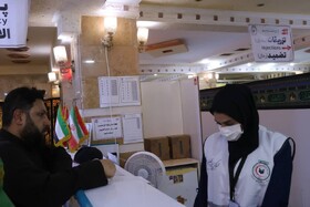 ارائه خدمات هلال احمر کرمان به بیش از ٢١ هزار زائر در نجف