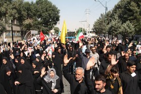 پیاده‌روی جاماندگان اربعین در کرمانشاه برگزار شد
