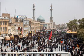 عزاداری اربعین حسینی در حرم حضرت فاطمه معصومه(س)