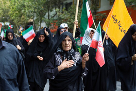 پیاده روی جامندگان اربعین در شهرستان بجنورد