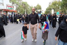 پیاده روی جامندگان اربعین در شهرستان بجنورد