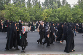 مراسم پیاده روی جاماندگان اربعین در جزیره  کیش