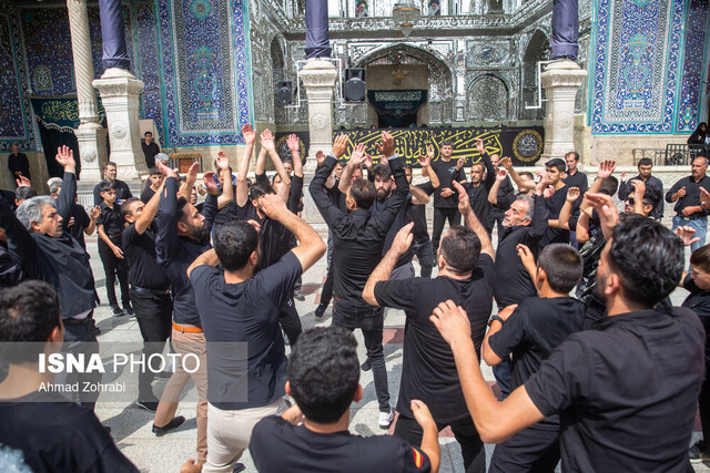 عکس تزئینی ست برپایی نخستین اجتماع بزرگ هیئات مذهبی سمنان در حرم مطهر رضوی