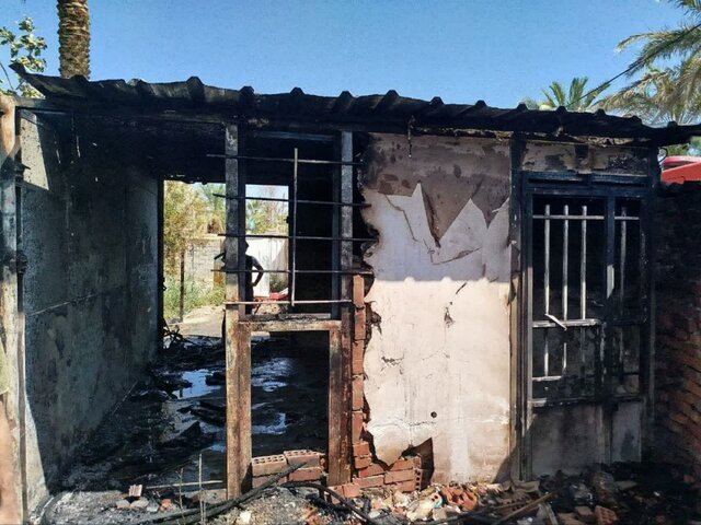 آتش‌سوزی مرگبار در بم / قربانی شدن کودک هفت‌ساله در کانکس غیراستاندارد