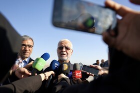 مراسم استقبال از اسکندر مؤمنی، وزیر کشور در فرودگاه شهید هاشمی نژاد مشهد