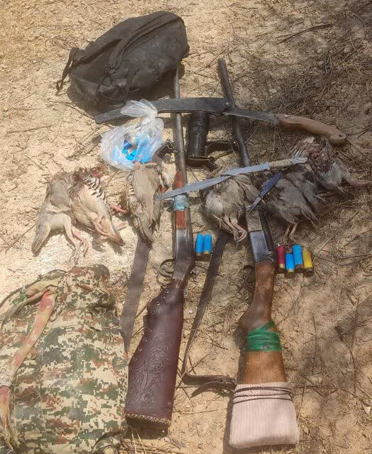 دستگیری ۲ شکارچی غیرمجاز در شهرستان لنده