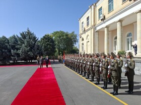 برگزاری مراسم استقبال رسمی از پزشکیان در ارمنستان