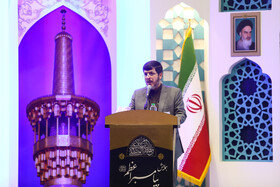 عبدالحمید طالبی، رییس سازمان علمی فرهنگی آستان قدس در همایش اهل تسنن در حرم مطهر رضوی