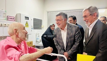 عیادت وزیر بهداشت از سید محمد خاتمی