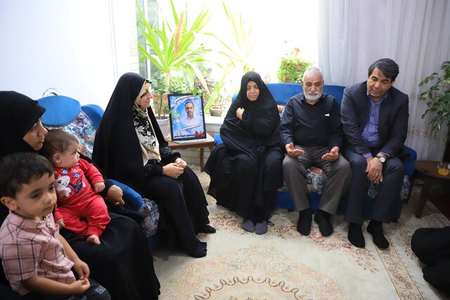 دیدار معاون رئیسجمهور و استاندار کرمان با خانواده شهید علیرضا محمدی دیدار معاون رئیسجمهور و استاندار کرمان با خانواده شهید علیرضا محمدی