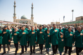 عزاداری خادمان کریمه اهل بیت(ع) در روز شهادت امام رضا(ع)