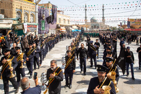 عزاداری خادمان کریمه اهل بیت(ع) در روز شهادت امام رضا(ع)