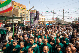 عزاداری خادمان کریمه اهل بیت(ع) در روز شهادت امام رضا(ع)
