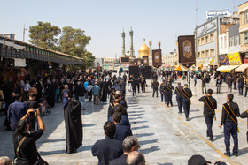 عزاداری خادمان کریمه اهل بیت(ع) در روز شهادت امام رضا(ع)