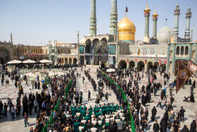 عزاداری خادمان کریمه اهل بیت(ع) در روز شهادت امام رضا(ع)