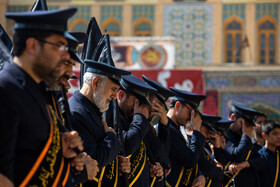 عزاداری خادمان کریمه اهل بیت(ع) در روز شهادت امام رضا(ع)