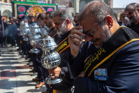عزاداری خادمان کریمه اهل بیت(ع) در روز شهادت امام رضا(ع)