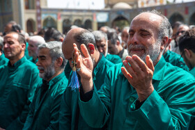 عزاداری خادمان کریمه اهل بیت(ع) در روز شهادت امام رضا(ع)
