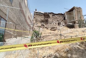 ریزش ساختمان نیمه‌کاره در لویزان ۳ مصدوم برجای گذاشت
