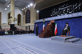 مراسم عزاداری شهادت امام رضا علیه‌السلام با حضور مقام معظم رهبری
