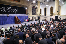مراسم عزاداری شهادت امام رضا علیه‌السلام با حضور مقام معظم رهبری