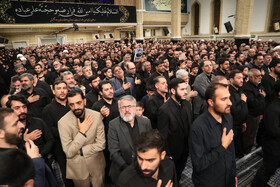 مراسم عزاداری شهادت امام رضا علیه‌السلام با حضور مقام معظم رهبری