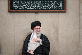 مراسم عزاداری شهادت امام رضا علیه‌السلام با حضور مقام معظم رهبری