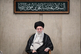 مراسم عزاداری شهادت امام رضا علیه‌السلام با حضور مقام معظم رهبری
