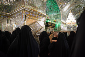 لاله گردانی در شاهچراغ در سوگ امام رضا (ع)