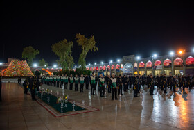 لاله گردانی در شاهچراغ در سوگ امام رضا (ع)