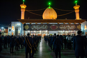 لاله گردانی در شاهچراغ در سوگ امام رضا (ع)